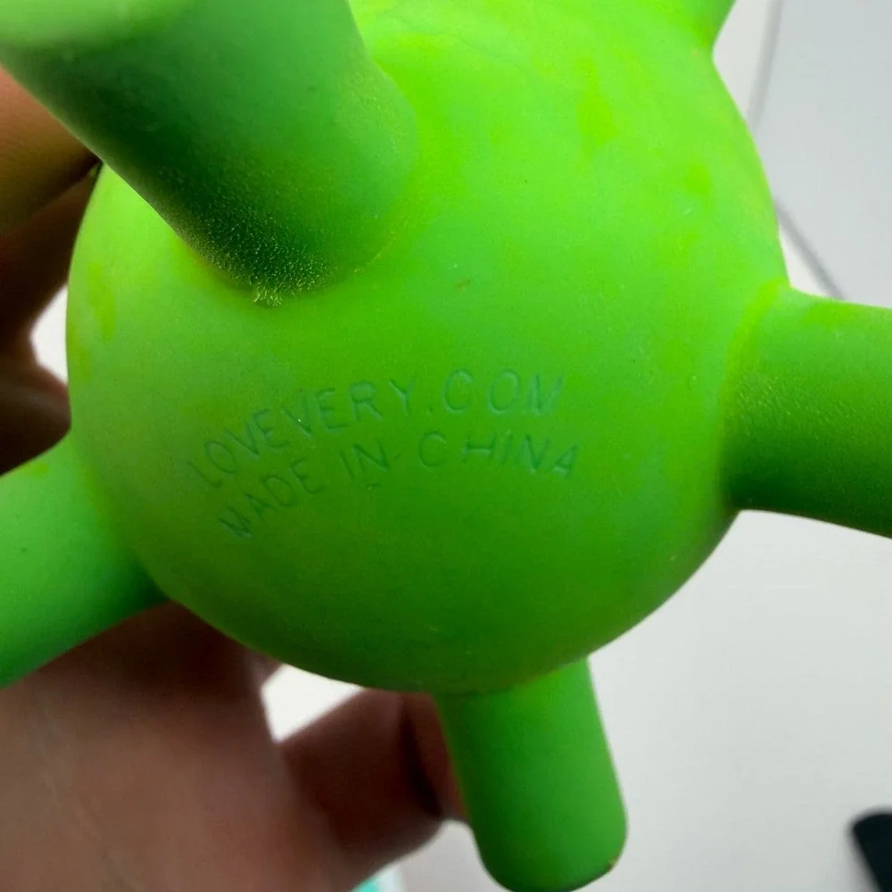 Lovevery Green Silicone Sensory Ball Nubby‎ Spiked Easy Grip Infant Toy 10/2021